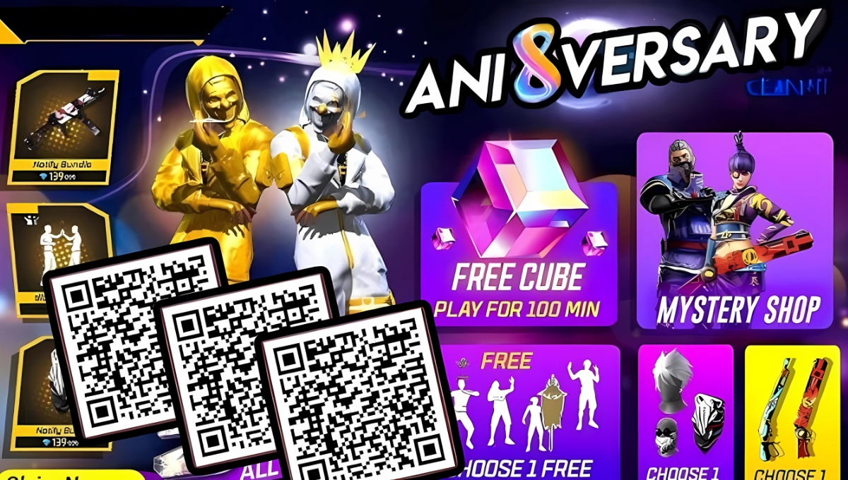 Free Fire Anniversary Bundle QR Code: फ्री में पाएं शानदार इनाम और स्किन्स