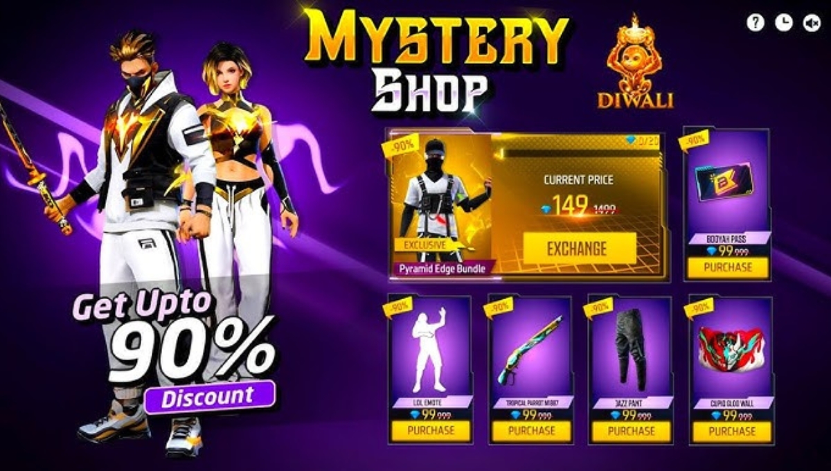 90% छूट का धमाका Free Fire Mystery Shop जुलाई 2025 फिर लौटी धांसू रिवॉर्ड्स के साथ