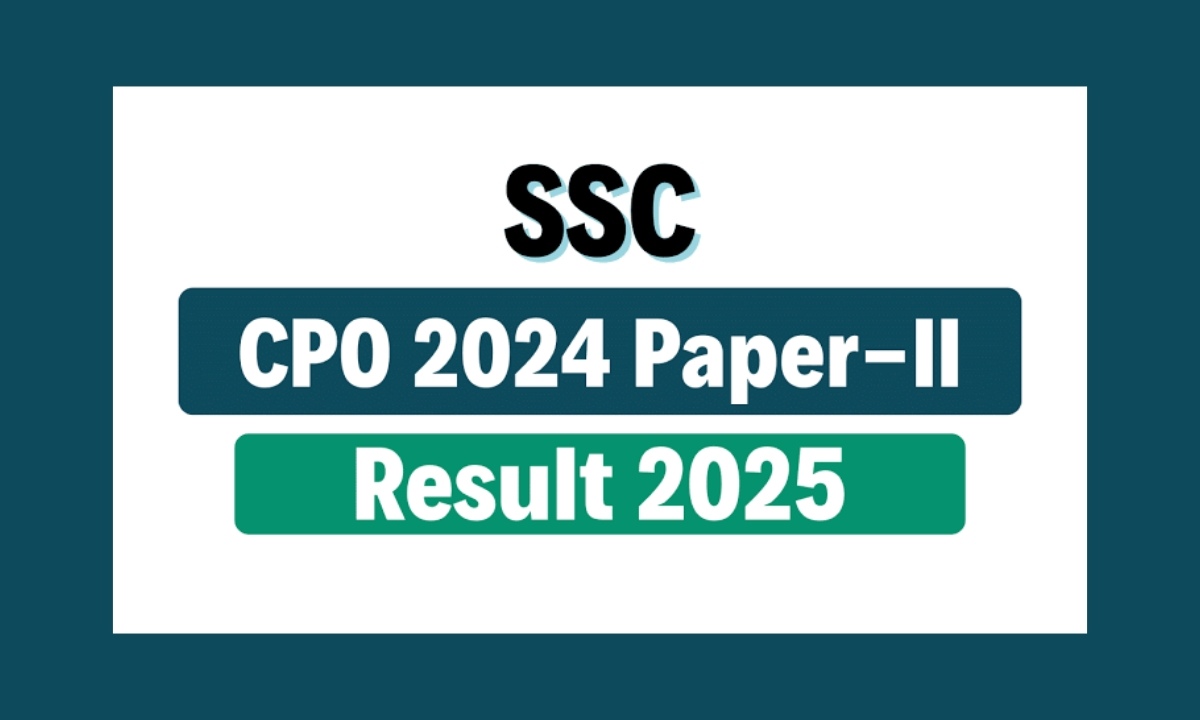 SSC CPO Paper 2 Result 2024