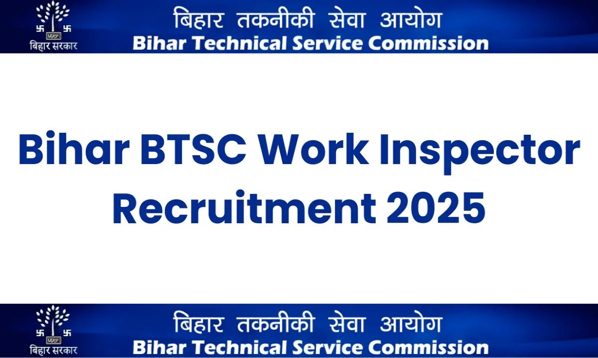 BTSC Work Inspector Job