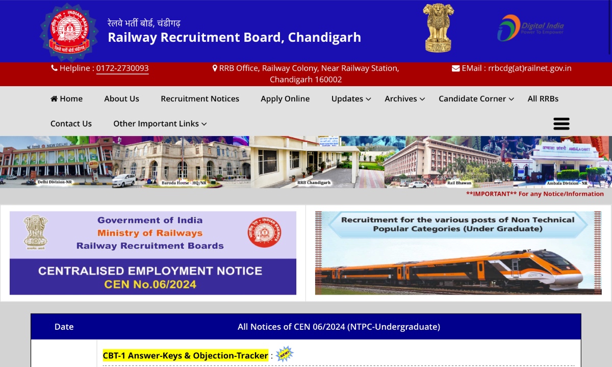 RRB NTPC Recruitment