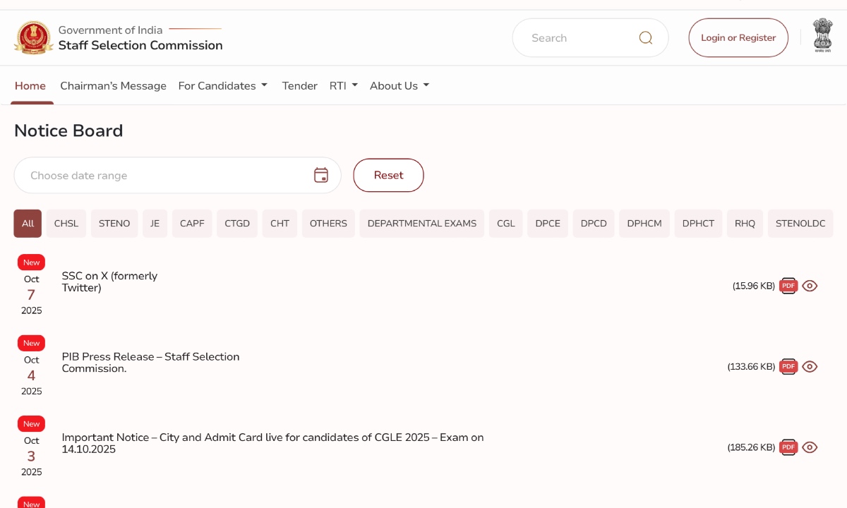 SSC CGL Result