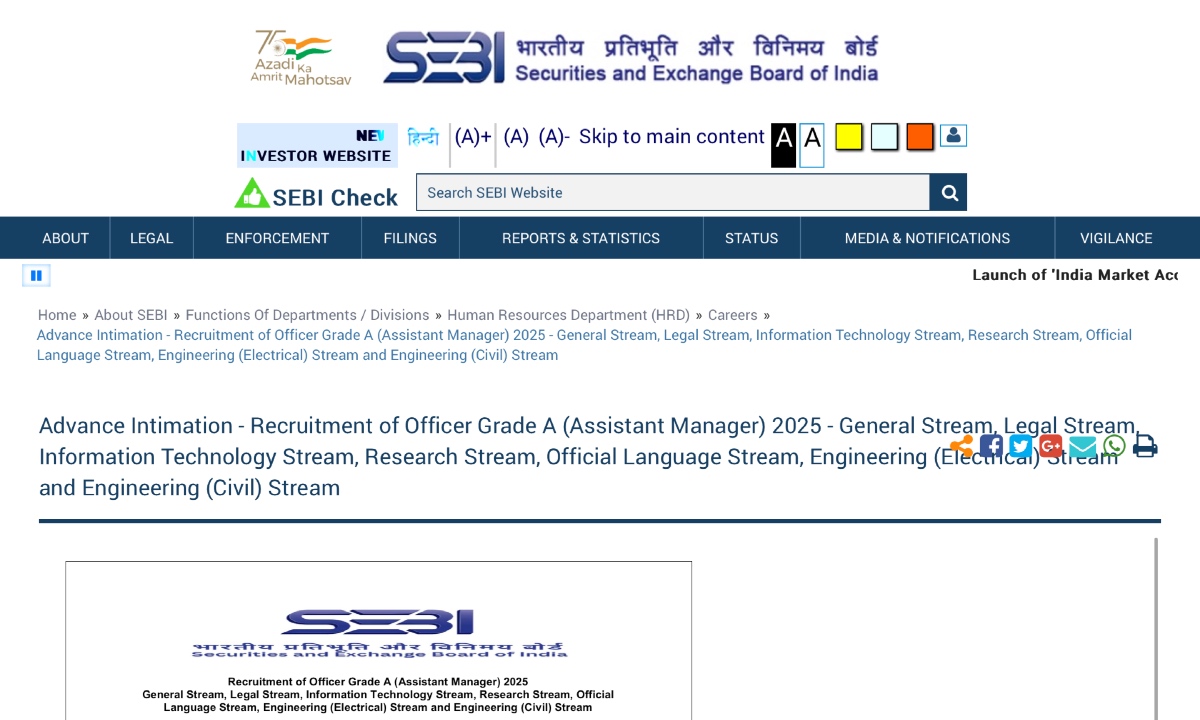 SEBI Grade A Registration