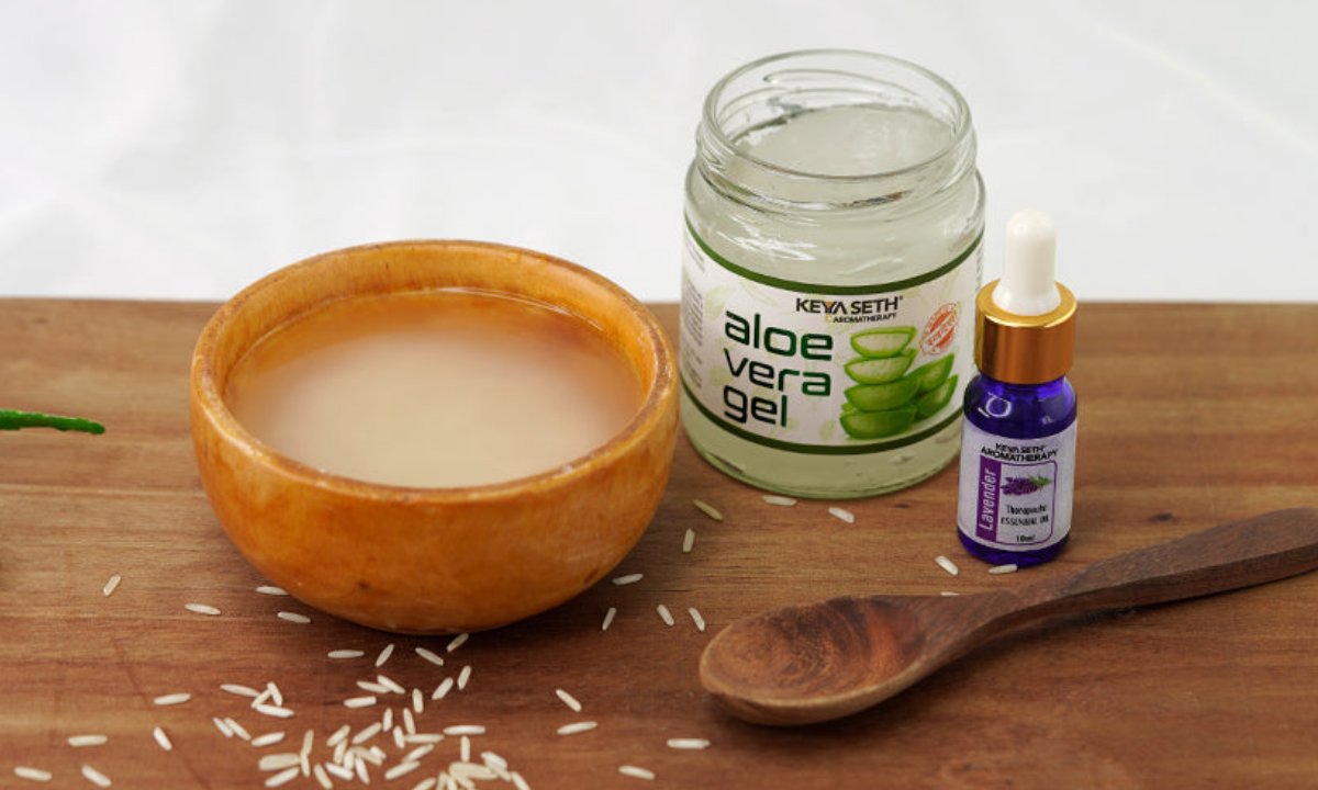 Rice water and Aloevera gel Face Pack 