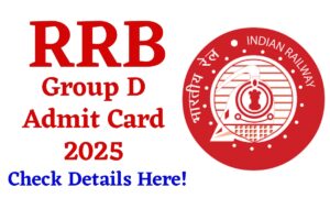 RRB Group D Admit Card
