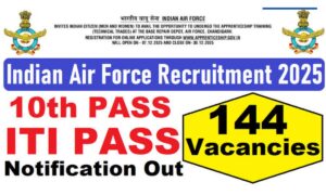 Indian Air Force Apprentice Recruitment 2025