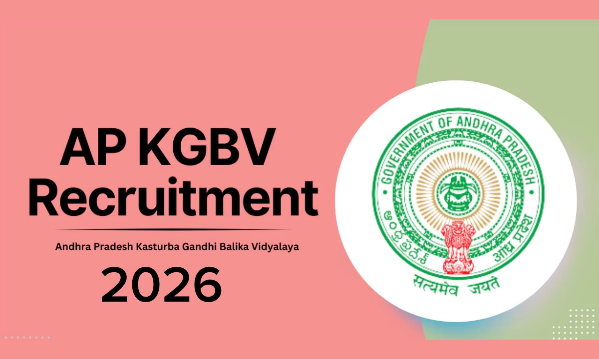 AP KGBV Non Teaching Recruitment 2026